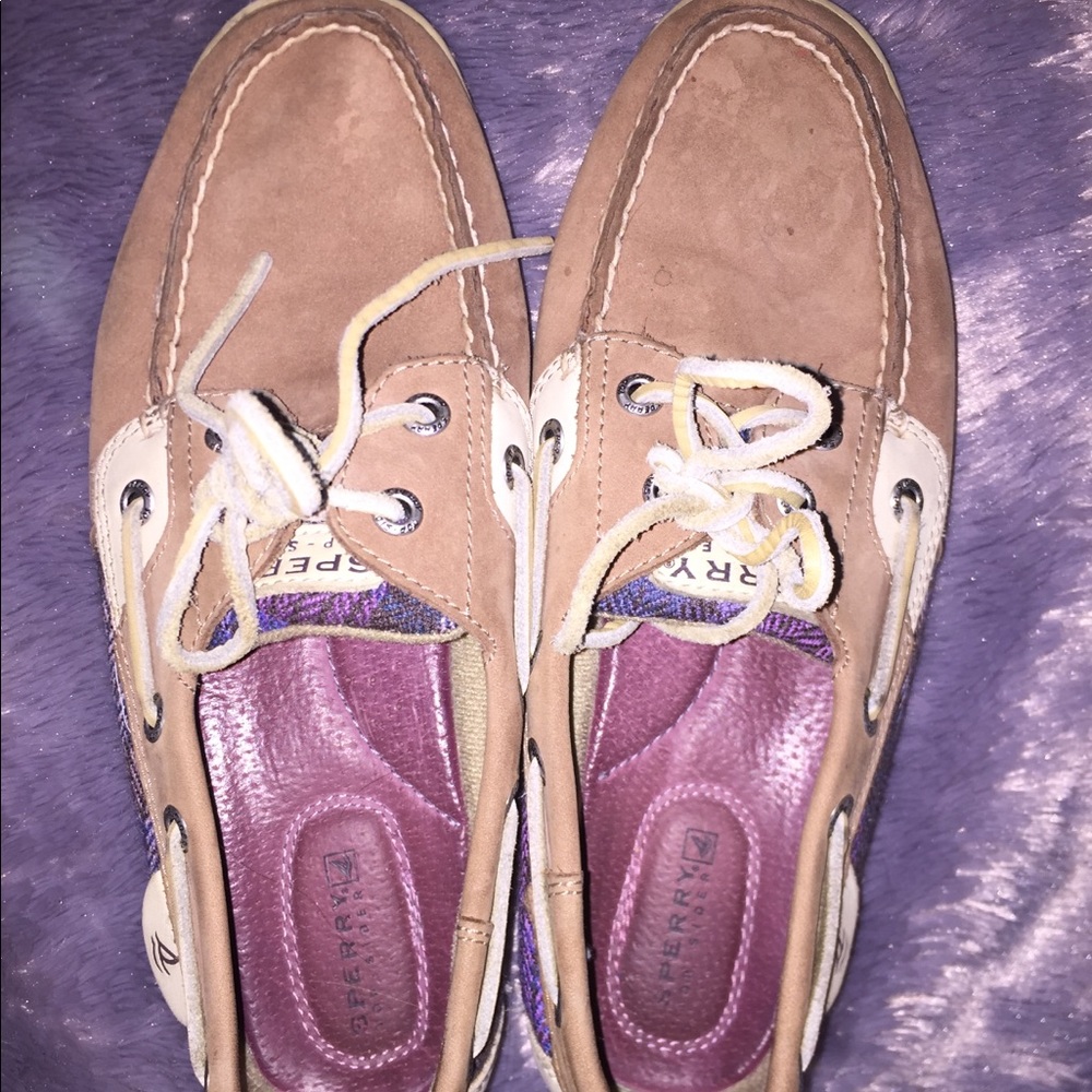 Brown and Purple Sperry’s